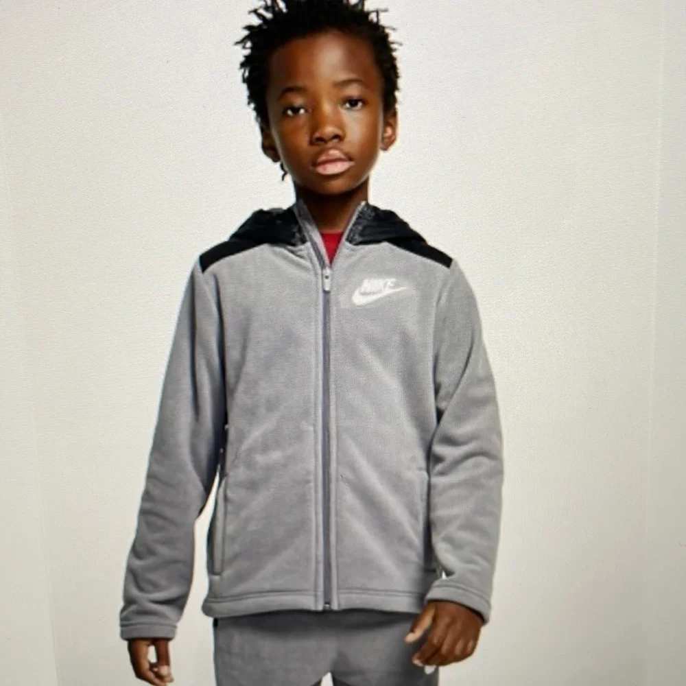 Nike Sportswear Winterized Older Kids Hoodie Full Zip Fleece Hoodie Size XL